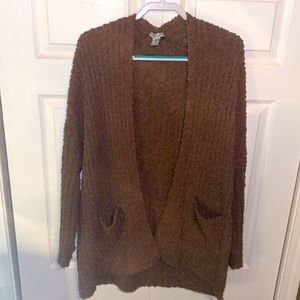 Boutique Style Sabrina Lauren New York Brown / Tan Sweater Cardigan 🤎